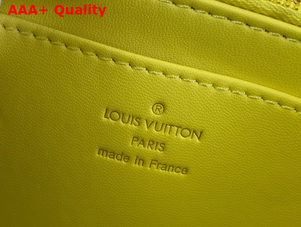 Louis Vuitton Go 14 MM Handbag in Neon Yellow Quilted Lambskin Replica