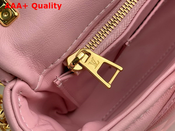 Louis Vuitton Go 14 MM Handbag in Pink Lambskin Quilted Malletage Pattern Replica