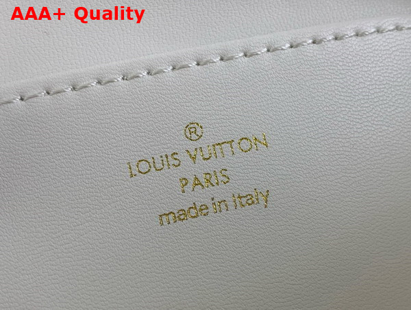 Louis Vuitton Go 14 MM Handbag in White and Nude Quilted Lambskin Replica