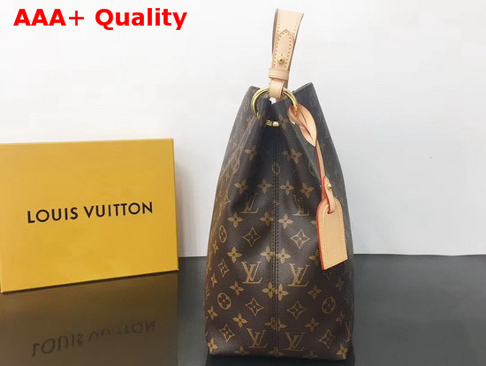 Louis Vuitton Graceful MM Hobo Monogram Coated Canvas Beige Lining M43704 Replica