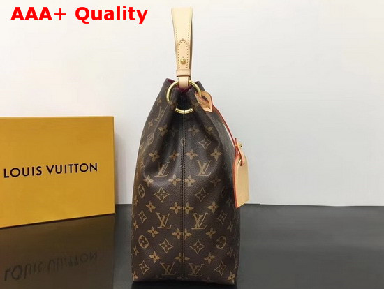 Louis Vuitton Graceful MM Hobo Monogram Coated Canvas Pivoine Lining M43703 Replica