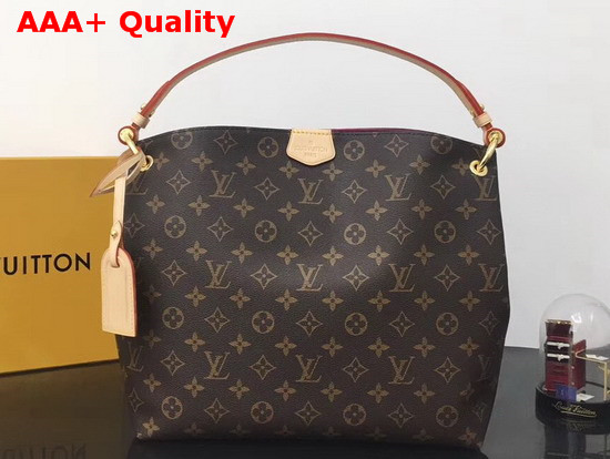 Louis Vuitton Graceful PM Hobo Monogram Coated Canvas Pivoine Lining M43700 Replica