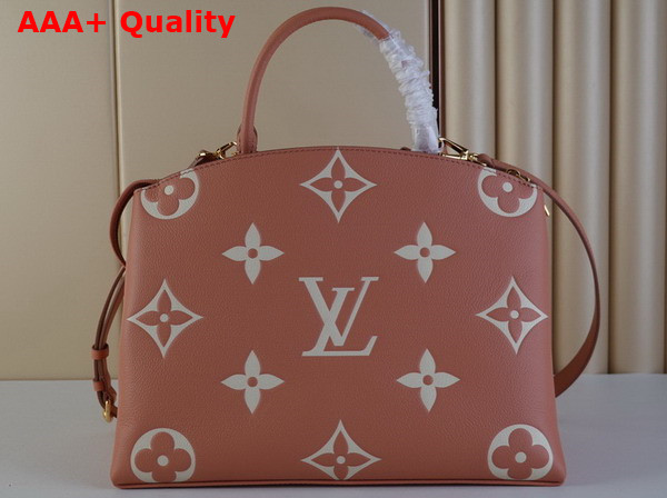 Louis Vuitton Grand Palais Bicolor Monogram Empreinte Leather Rose Trianon Creme Replica