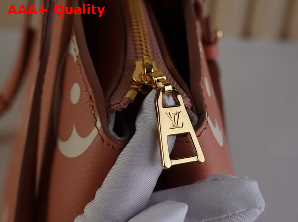 Louis Vuitton Grand Palais Bicolor Monogram Empreinte Leather Rose Trianon Creme Replica