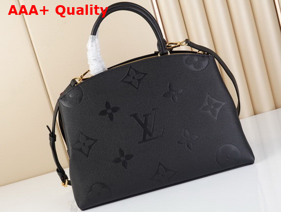 Louis Vuitton Grand Palais Tote Bag Black Monogram Empreinte Leather M45811 Replica