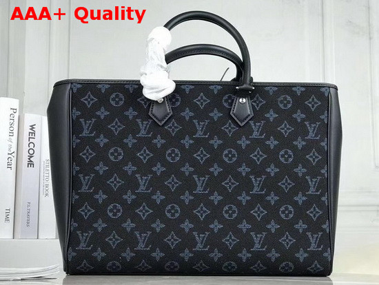 Louis Vuitton Grand Sac Tote Bag in Bleu Cobalt Blue Monogram Jacquard M55203 Replica