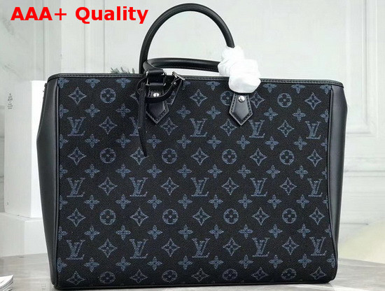 Louis Vuitton Grand Sac Tote Bag in Bleu Cobalt Blue Monogram Jacquard M55203 Replica