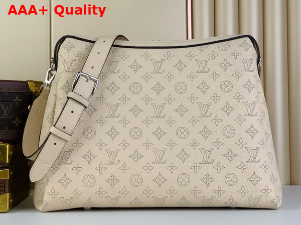 Louis Vuitton Hand It All MM Bag in Creme Beige Mahina Calfskin Replica