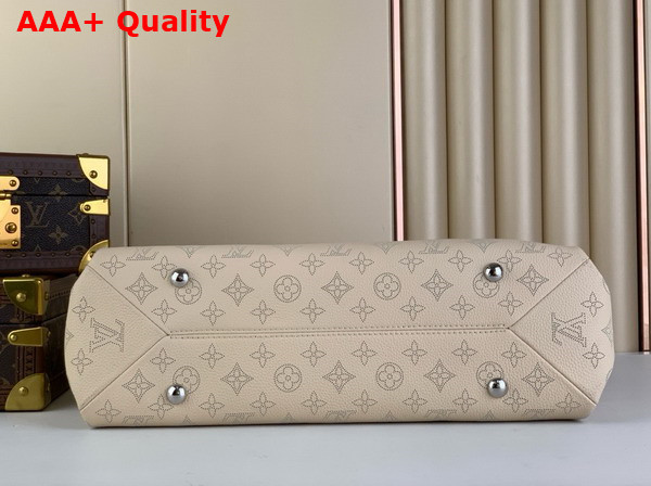 Louis Vuitton Hand It All MM Bag in Creme Beige Mahina Calfskin Replica