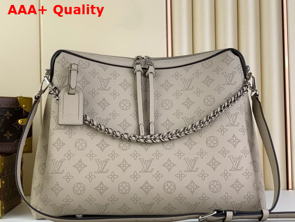 Louis Vuitton Hand It All MM Bag in Galet Gray Mahina Calfskin Replica