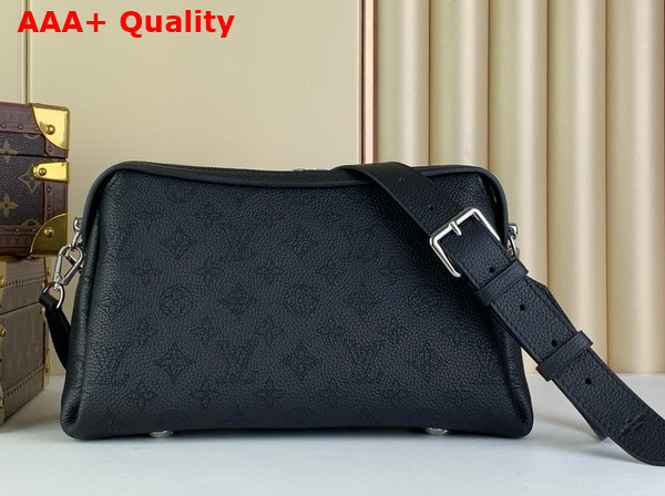 Louis Vuitton Hand It All PM Bag in Black Mahina Calfskin Replica