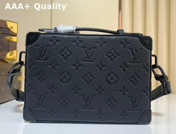 Louis Vuitton Handle Soft Trunk Black Taurillon Monogram Calf Leather M59163 Replica