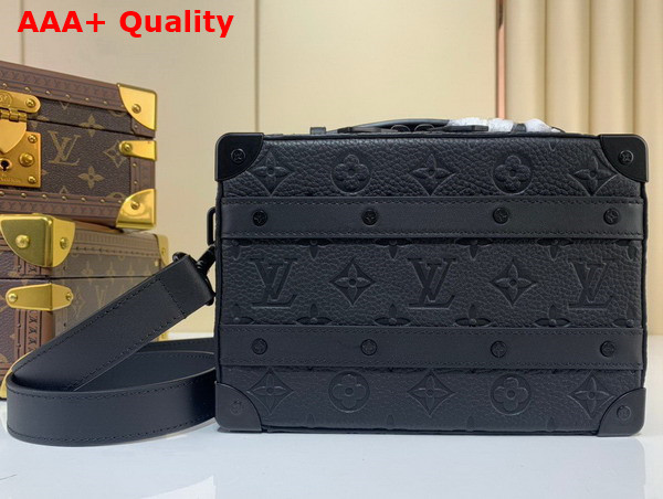 Louis Vuitton Handle Soft Trunk in Black Taurillon Monogram Leather Replica