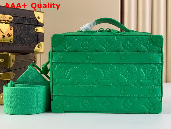 Louis Vuitton Handle Soft Trunk in Green Taurillon Monogram Leather Replica