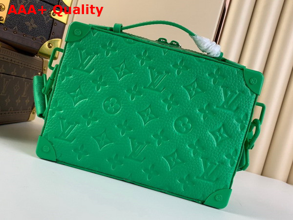 Louis Vuitton Handle Soft Trunk in Green Taurillon Monogram Leather Replica