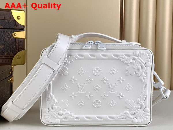 Louis Vuitton Handle Soft Trunk in Optic White Calf Leather M21833 Replica