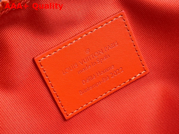 Louis Vuitton Handle Soft Trunk in Orange Taurillon Monogram Leather Replica