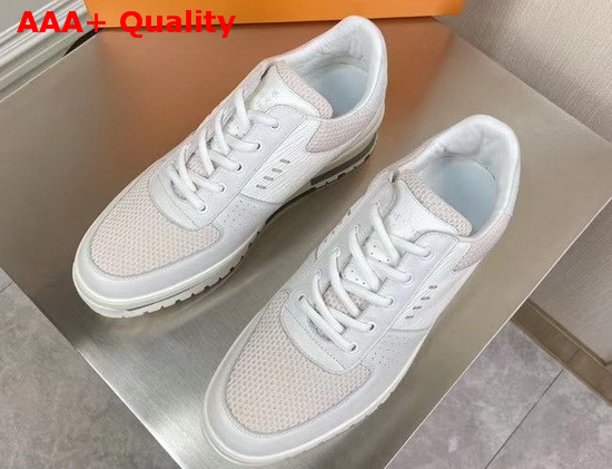 Louis Vuitton Harlem Richelieu Sneaker White Epi Leather Calf Leather and Textile Replica