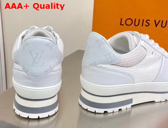 Louis Vuitton Harlem Richelieu Sneaker White Epi Leather Calf Leather and Textile Replica