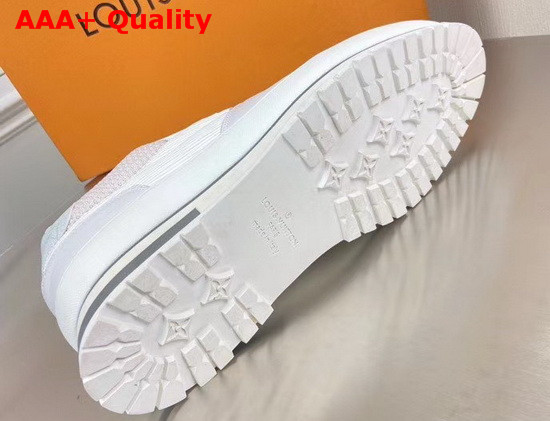 Louis Vuitton Harlem Richelieu Sneaker White Epi Leather Calf Leather and Textile Replica