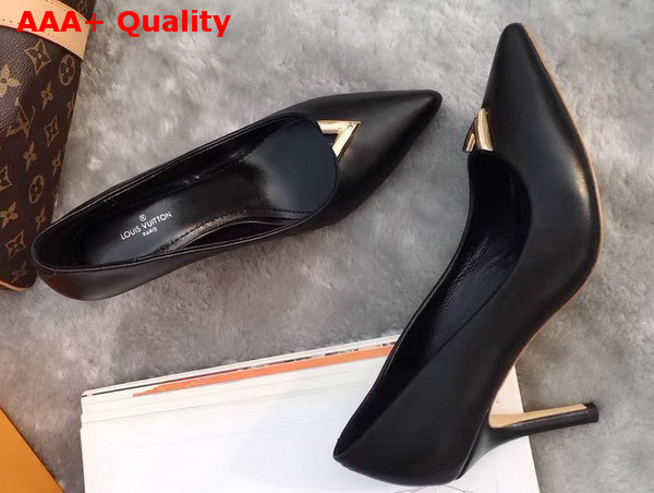 Louis Vuitton Heartbreaker Pump Black Smooth Calf Leather Replica