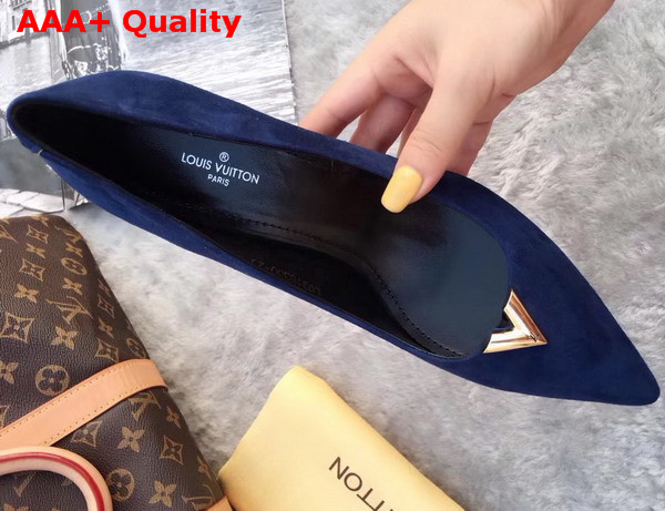 Louis Vuitton Heartbreaker Pump Navy Blue Suede Calf Leather Replica