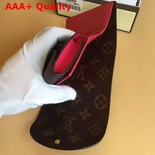 Louis Vuitton Helene Wallet Monogram with Fuchsia Interior Replica