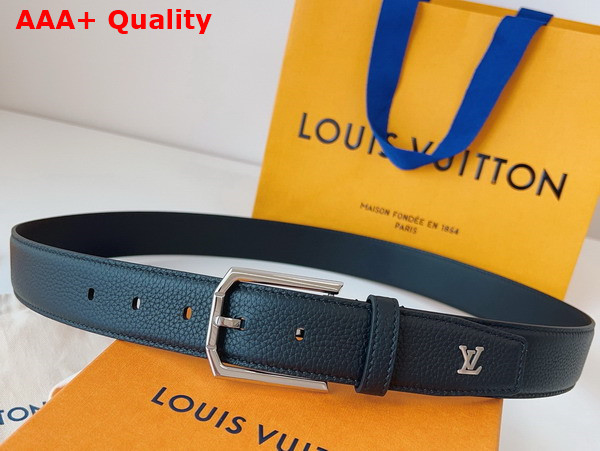 Louis Vuitton Heritage 35mm Belt in Black Leather M8632Q Replica