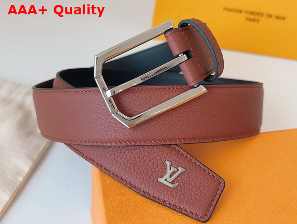 Louis Vuitton Heritage 35mm Belt in Tobacco Leather M8559Q Replica