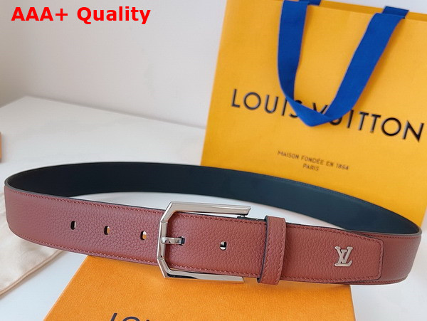 Louis Vuitton Heritage 35mm Belt in Tobacco Leather M8559Q Replica