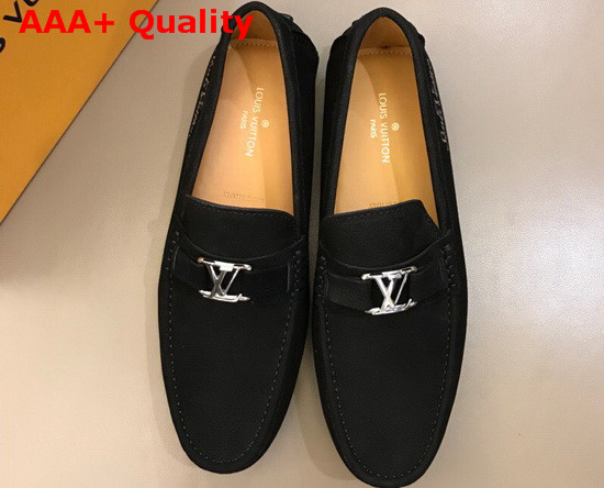 Louis Vuitton Hockenheim Mocassin Black Calf Leather Replica