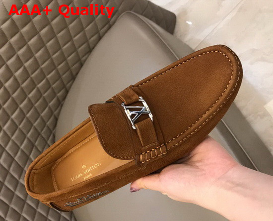 Louis Vuitton Hockenheim Mocassin Brown Calf Leather Replica