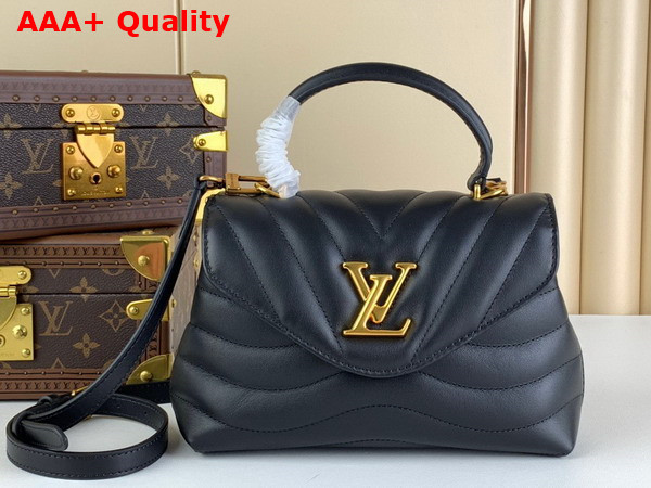 Louis Vuitton Hold Me Top Handle Bag in Black Smooth Cowhide Leather M21720 Replica