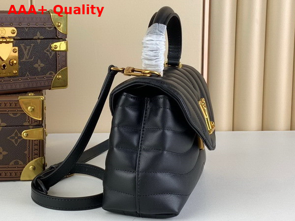 Louis Vuitton Hold Me Top Handle Bag in Black Smooth Cowhide Leather M21720 Replica