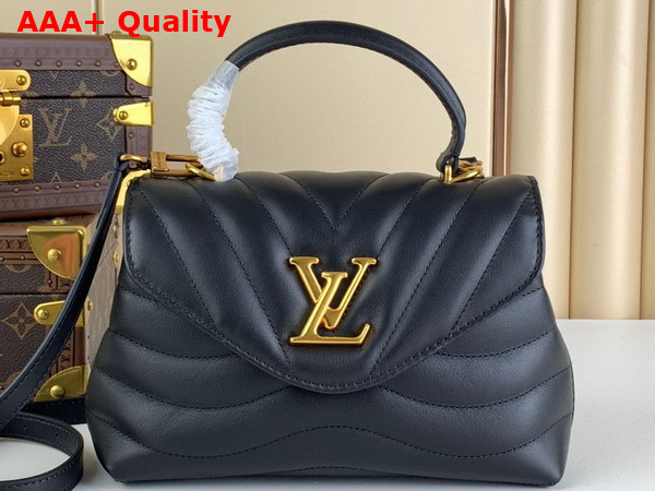 Louis Vuitton Hold Me Top Handle Bag in Black Smooth Cowhide Leather M21720 Replica