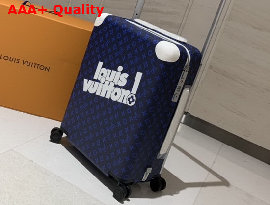 Louis Vuitton Horizon 55 Blue Vintage Monogram Canvas Louis Vuitton Signature M45880 Replica