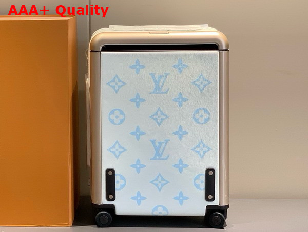 Louis Vuitton Horizon 55 Latte Candy Blue Monogram Empreinte Supple Grained Cowhide Leather M11069 Replica