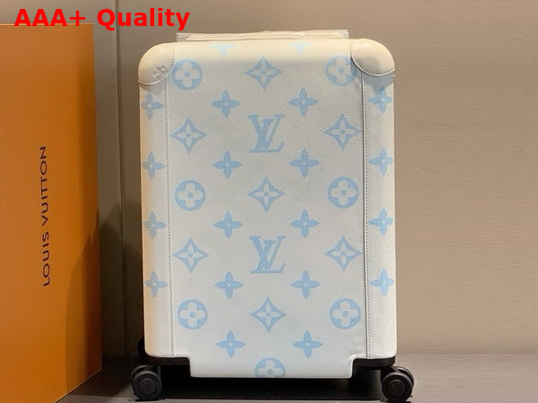 Louis Vuitton Horizon 55 Latte Candy Blue Monogram Empreinte Supple Grained Cowhide Leather M11069 Replica