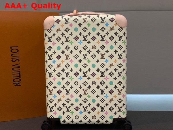 Louis Vuitton Horizon 55 Rolling Case in Vanilla Monogram Craggy Coated Canvas Replica