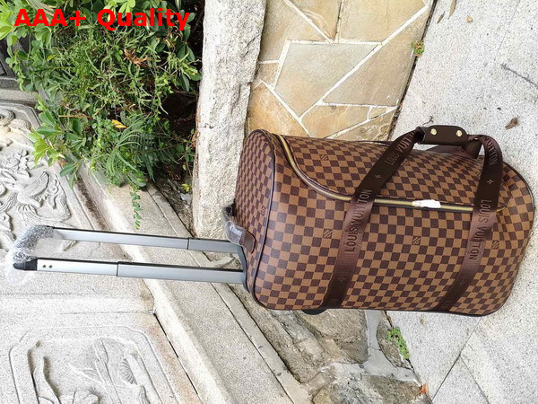 Louis Vuitton Horizon Soft Duffle 55 in Damier Ebene Canvas Replica