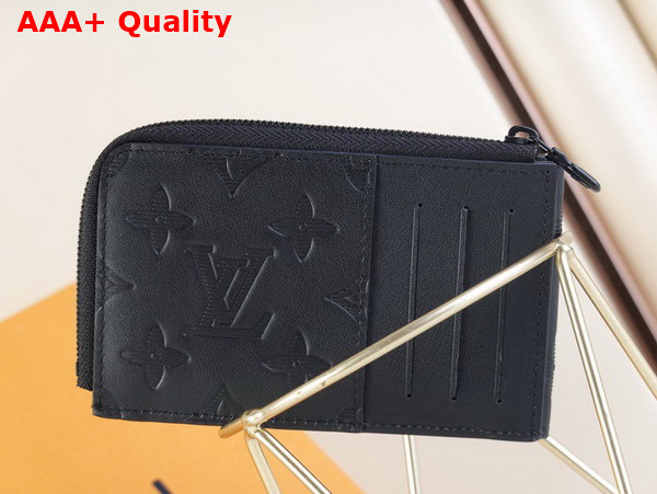 Louis Vuitton Hybrid Wallet in Black Monogram Shadow Leather M81526 Replica