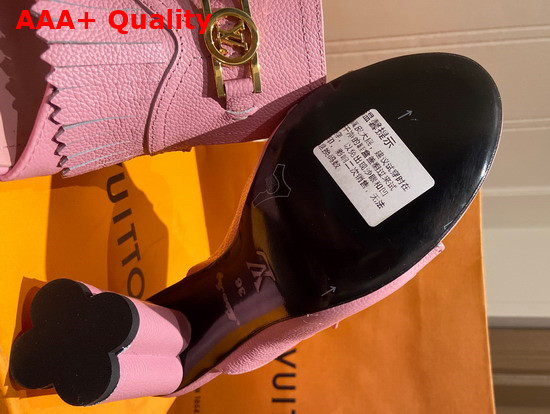 Louis Vuitton Indiana Mule in Pink Grained Calf Leather Replica