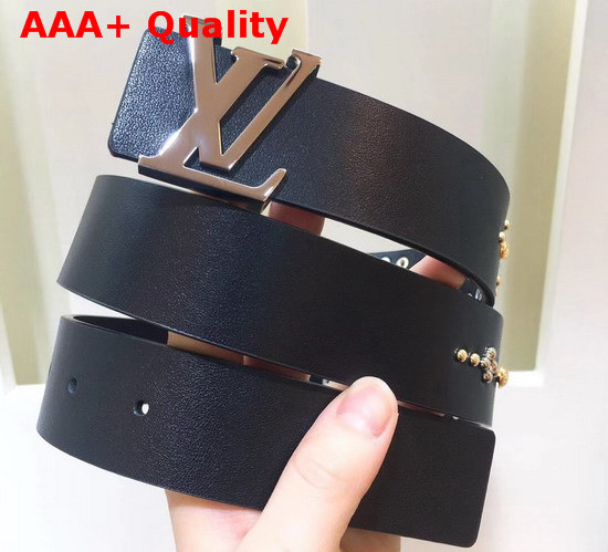 Louis Vuitton Initiales 35mm Belt in Black Replica