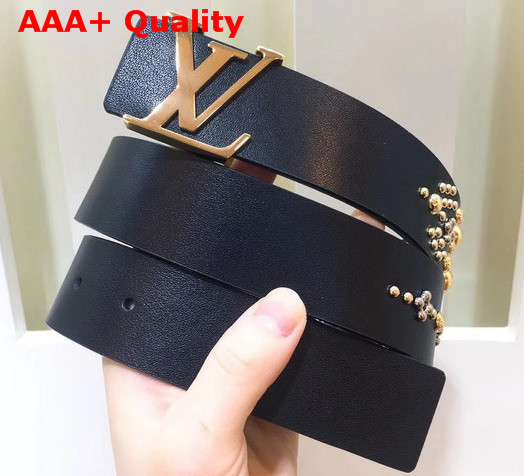 Louis Vuitton Initiales 35mm Belt in Black Replica