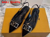 Louis Vuitton Insider Flat Ballerina Noir Patent Calf Leather 1A672B Replica