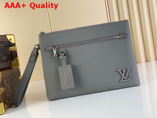 Louis Vuitton Ipad Pouch in Black Grained Calf Leather M69837 Replica