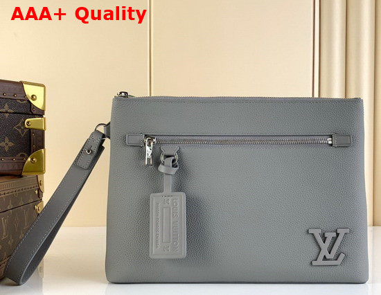 Louis Vuitton Ipad Pouch in Black Grained Calf Leather M69837 Replica