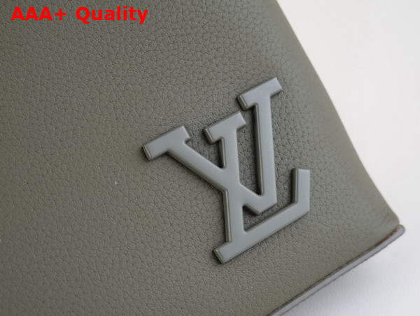 Louis Vuitton Ipad Pouch in Khaki LV Aerogram Cowhide Leather M81735 Replica