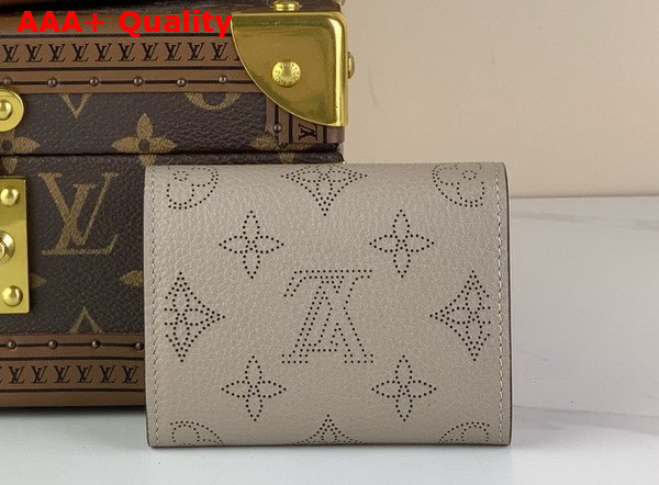 Louis Vuitton Iris XS Wallet in Galet Gray Mahina Perforated Calf Leather M82437 Replica