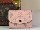 Louis Vuitton Iris XS Wallet in Rose Jasmin Pink Mahina Perforated Calf Leather M82795 Replica